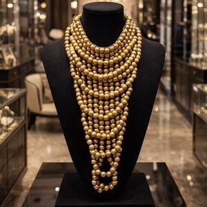 Beautiful Tribal inspired Gold  Layered Necklace